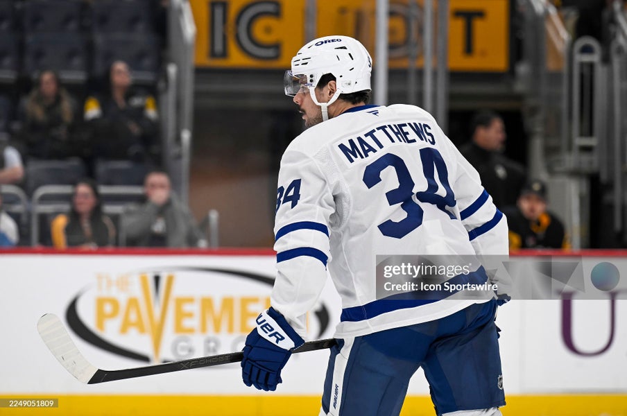 Auston Matthews Bauer Nexus Toronto Maple Leafs NHL Pro Stock Hockey Pants Large