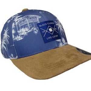 NEW Black Clover Live Lucky Vacation Woven Patch/Navy Adjustable Golf Hat/Cap