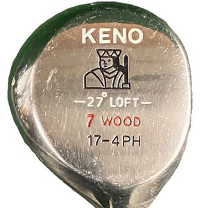 Keno Golf Stainless Metal King 7 Wood 27* RH Ladies SDM Steel 40" Original Grip