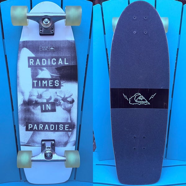 Quicksilver ‘Radical Times In Paradise - Complete Surf Skateboard - 9.75” X 30”