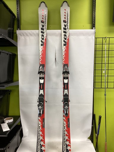 Used Volkl SUPERSPORT Mens DH Ski/Binding Red 175 cm 11851-S000040908