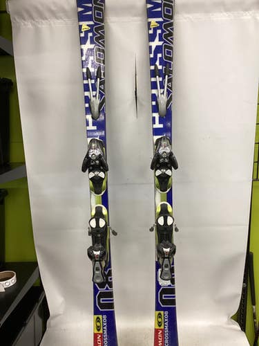 Used Salomon CROSSMAX08 Mens DH Ski/Binding Royal Blue 160 cm 11851-S000040909