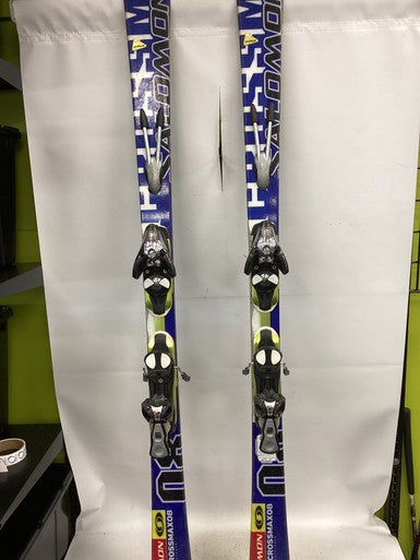 Used Salomon CROSSMAX08 Mens DH Ski/Binding Royal Blue 160 cm 11851-S000040909
