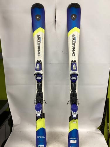 Used Dynastar TEAMSPEED Boys DH Ski/Binding Royal Blue And White 120 cm 11851-S000040906