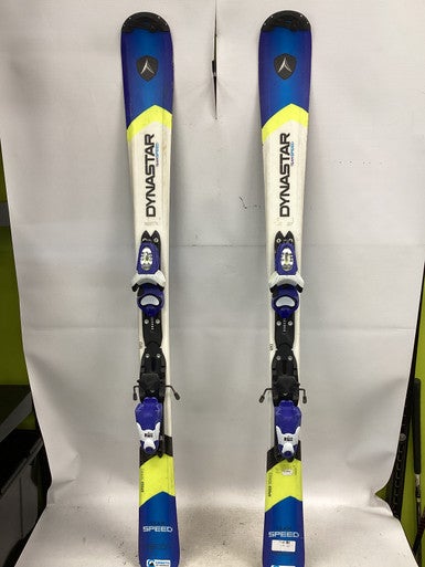 Used Dynastar TEAMSPEED Boys DH Ski/Binding Royal Blue And White 120 cm 11851-S000040906