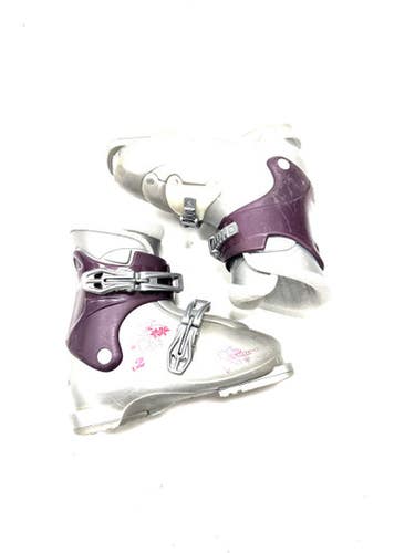 Used Salomon T2 Girls DH Ski Boot Grey 210 MP - J02 11860-S000301308