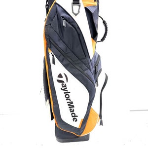 Used Taylormade NAVY ORANGE Mens Cart Bag Silver And Orange 11860-C000300102