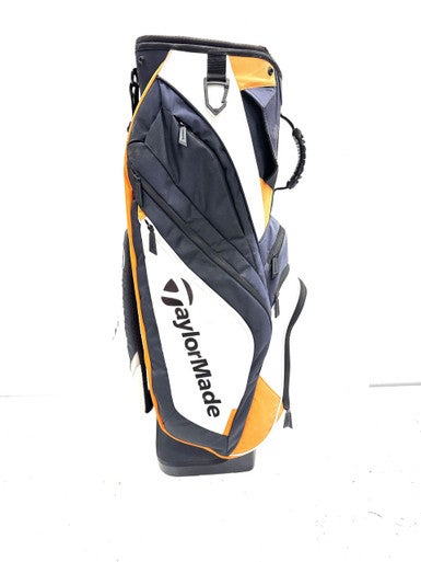 Used Taylormade NAVY ORANGE Mens Cart Bag Silver And Orange 11860-C000300102
