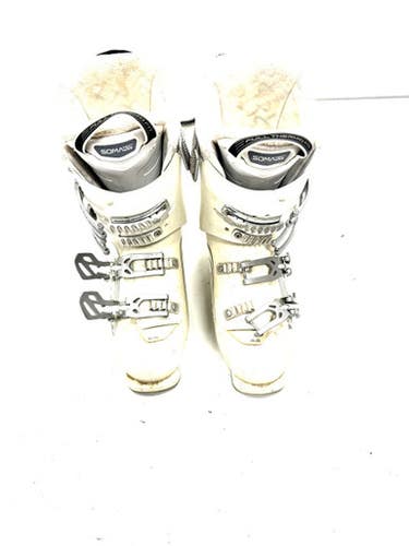 Used Fischer VACUUM Womens DH Ski Boot White 255 MP - M07.5 - W08.5 11860-S000301581