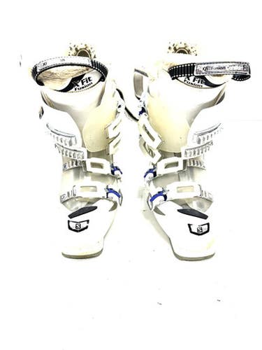 Used Salomon DIVINE 55 Womens DH Ski Boot White 255 MP - M07.5 - W08.5 11860-S000301580