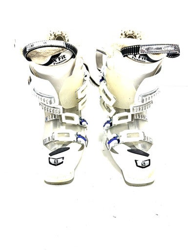 Used Salomon DIVINE 55 Womens DH Ski Boot White 255 MP - M07.5 - W08.5 11860-S000301580