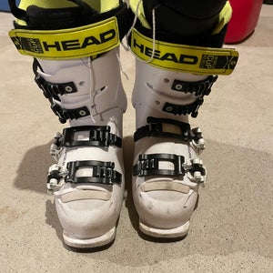 Mondo 21 & 21.5 Kid's HEAD Raptor 65 Racing Ski Boots Soft Flex (Used)