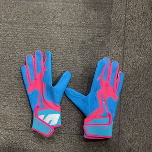 Used Nike ALPHA 2.0 BB/SB Batting Gloves Royal Blue SM 11614-S000226326