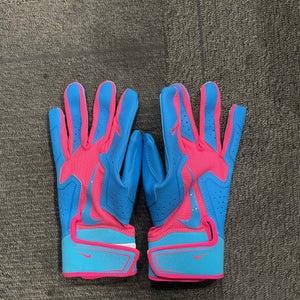 Used Nike ALPHA 2.0 BB/SB Batting Gloves Royal Blue MD 11614-S000226327