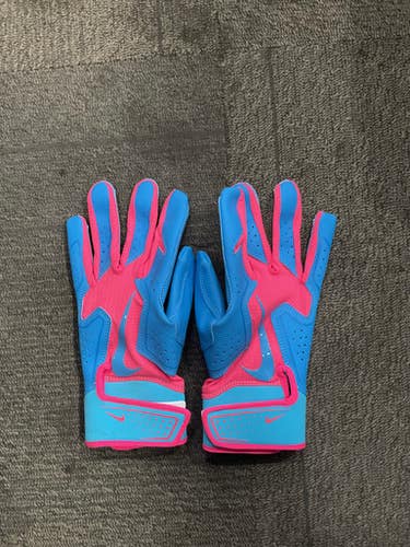 Used Nike ALPHA 2.0 BB/SB Batting Gloves Royal Blue MD 11614-S000226327