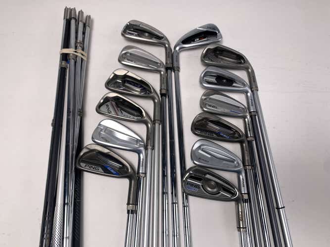 Ping Fitting Iron Wholesale Golf Club Lot of 13 Irons Graphite and Steel Shafts