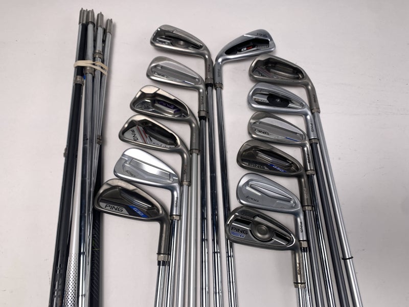 Ping Fitting Iron Wholesale Golf Club Lot of 13 Irons Graphite and Steel Shafts