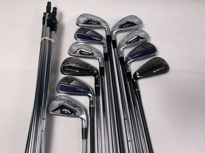 Callaway Fitting Iron Whole Sale Golf Club Lot of 10 Irons Graphite and Steel
