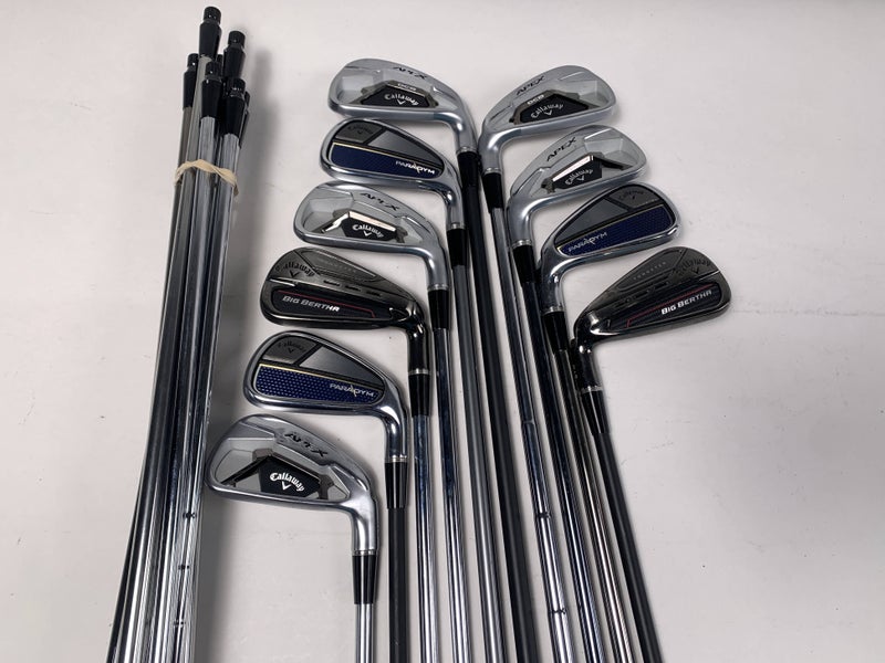 Callaway Fitting Iron Whole Sale Golf Club Lot of 10 Irons Graphite and Steel