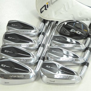 LEFT HANDED TaylorMade Qi Combo 4H, 5-PW,AW Iron Set Regular Flex Steel # 206667