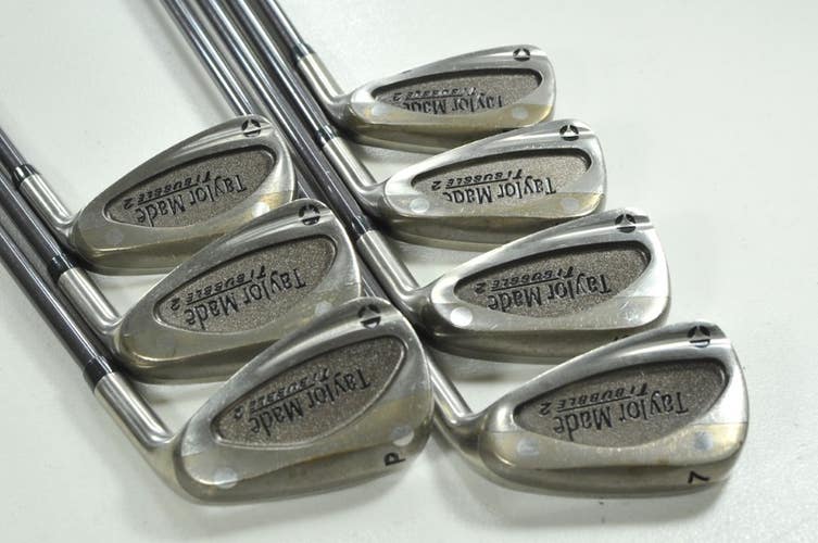 TaylorMade Titanium Bubble 2 4-PW Iron Set Regular Flex Right Graphite # 205477