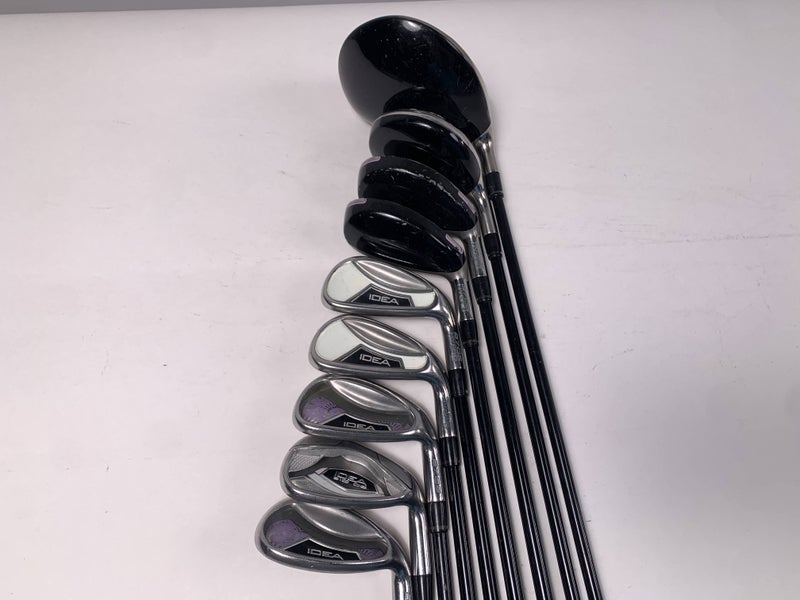 Adams Idea A7 OS Club Set Driver 5W 5H 6H 7 8 9 PW SW Grafalloy Idea Womens RH