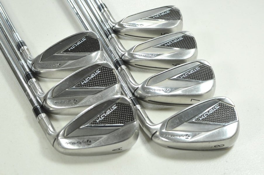 TaylorMade Stealth 5-PW,AW Iron Set Stiff Flex Right KBS MAX MT Steel # 207007
