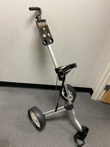 Used Dunlop PULL CART Golf Cart Silver 2 Wheel 11855-S000195431