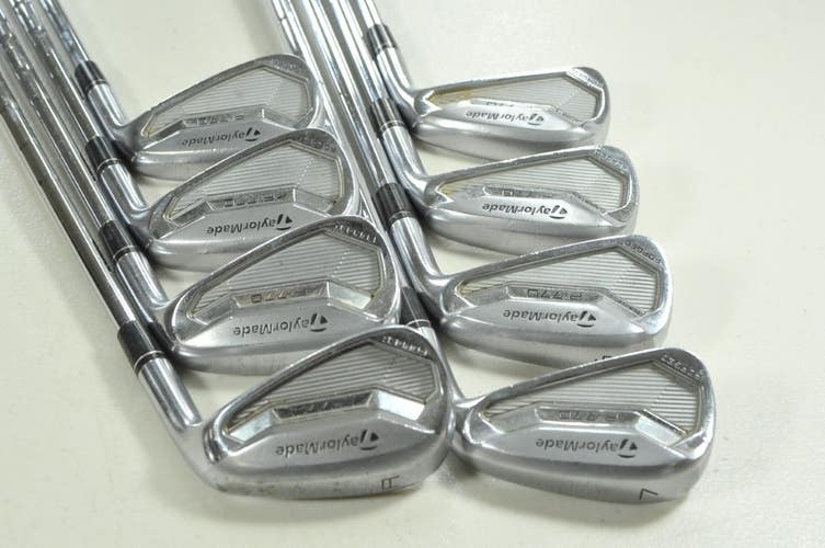 TaylorMade P770 2017 4-PW,AW Iron Set Stiff Flex RH KBS Tour FLT Steel # 206675
