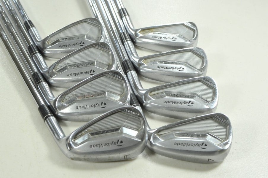 TaylorMade P770 2017 4-PW,AW Iron Set Stiff Flex RH KBS Tour FLT Steel # 206675