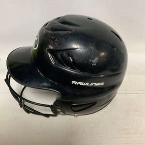 Used Rawlings RCFH Batting Helmet w/Mask Black MD 11823-S000036142