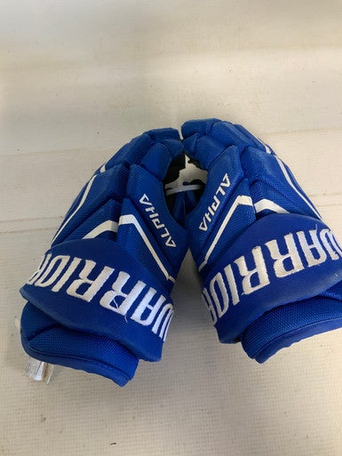 Used Warrior ALPHA LX2 MRX Junior Gloves Royal Blue 10" 11823-S000036128