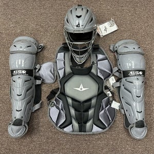 All Star System 7 Axis Youth 10-12 Catchers Gear Set - Graphite Grey Black