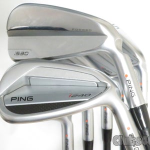PING i530 i240 Combo Irons Orange Dot Alta CB Blue Stiff Flex 4-P