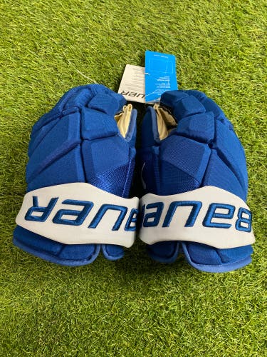 Senior Bauer Vapor Hyperlite Gloves 14" Colorado Avalanche Makar Pro Stock (New)