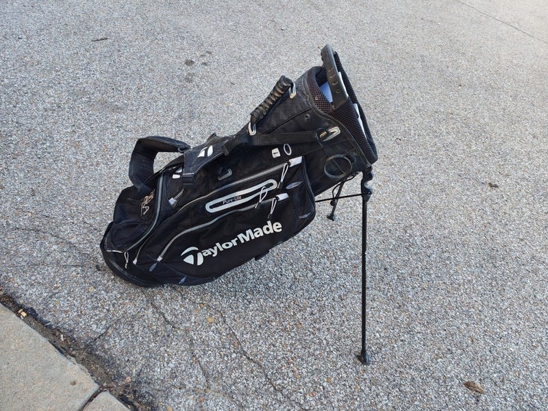 Taylormde Pure-Lite 5 Divider Dual Strap Stand Bag Black/White