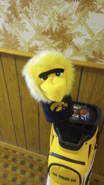 Iowa Hawkeye Mascot Jumbo Golf Headcover Driver - Team Golf -NCAA