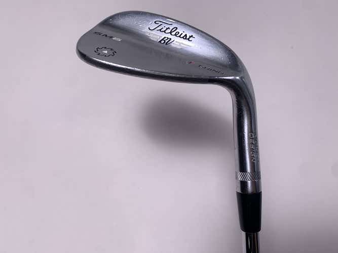 Titleist Vokey SM6 Tour Chrome Sand Wedge SW 56* 14 F-Grind Wedge Steel Mens RH