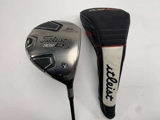Titleist 909 D3 Driver 9.5* Aldila VooDoo Stiff Graphite Mens RH Midsize Grip