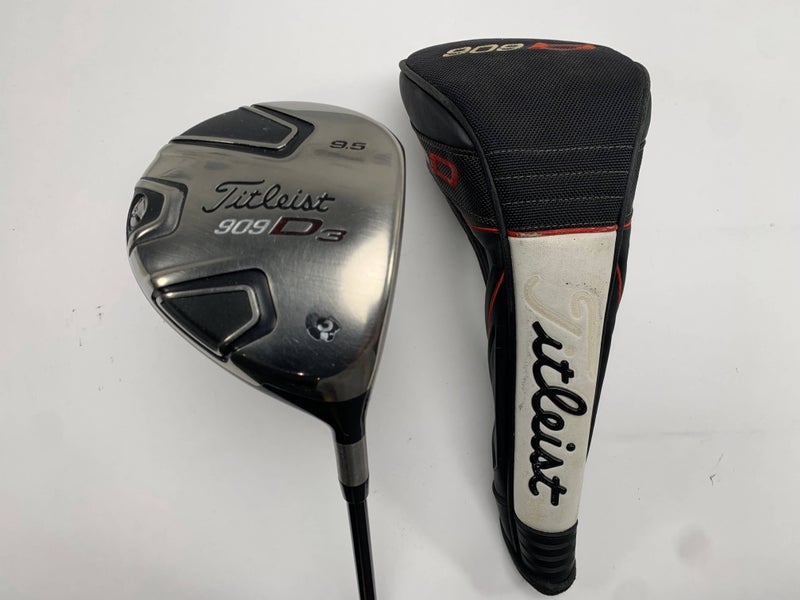 Titleist 909 D3 Driver 9.5* Aldila VooDoo Stiff Graphite Mens RH Midsize Grip
