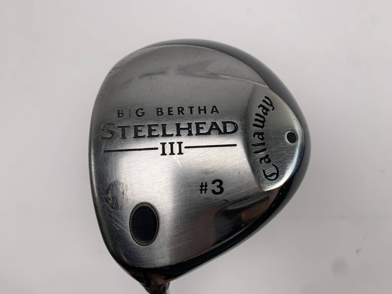 Callaway Steelhead III 3 Fairway Wood 15* System III Uniflex Steel Mens LH