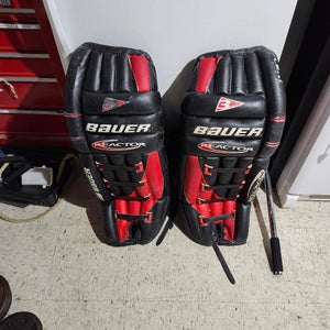 33" 1990 Bauer Reactor 3 Goalie Leg Pads (Used)