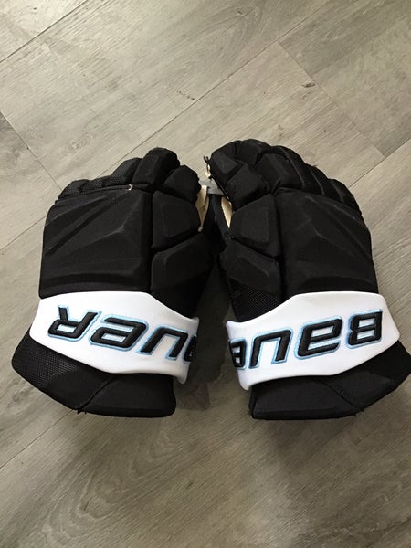 Utah Hockey Club Durzi Game Worn Bauer Vapor Hyperlite Gloves 14" (Used)