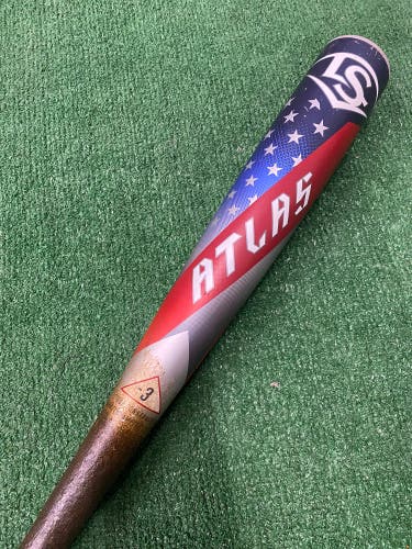2025 Louisville Slugger Atlas Alloy Bat BBCOR Certified (-3) Alloy 27 oz 30" (Used)