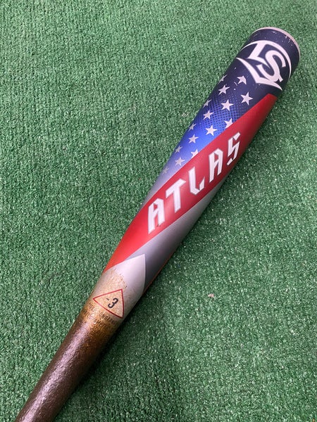 2025 Louisville Slugger Atlas Alloy Bat BBCOR Certified (-3) Alloy 27 oz 30" (Used)