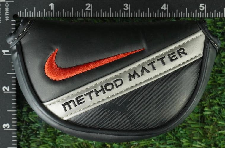 NIKE METHOD MATTER MALLET PUTTER HEADCOVER BLACK / GRAY / RED ~ LOOK!!