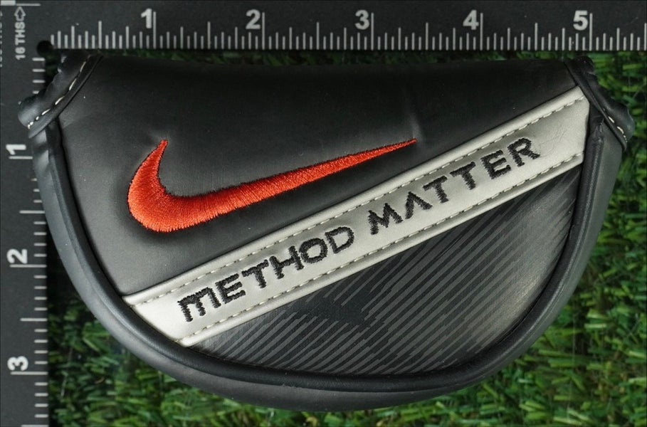 NIKE METHOD MATTER MALLET PUTTER HEADCOVER BLACK / GRAY / RED ~ LOOK!!