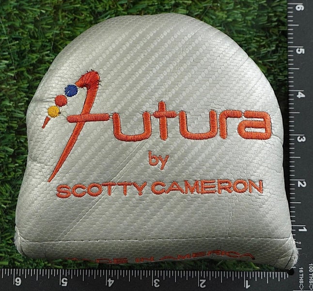 TITLEIST SCOTTY CAMERON FUTURA MALLET PUTTER HEADCOVER GRAY / ORANGE ~ LOOK!!