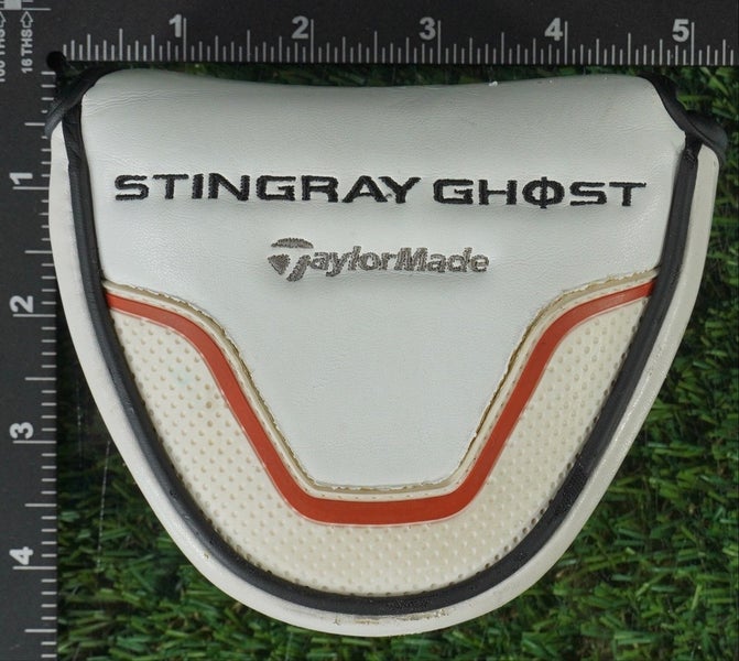 TAYLORMADE STINGRAY GHOST PURE ROLL MALLET PUTTER HEADCOVER MAGNETIC ~ LOOK!!