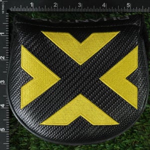 TITLEIST SCOTTY CAMERON DESIGN PHANTOM MALLET PUTTER HEADCOVER BLACK / YELLOW